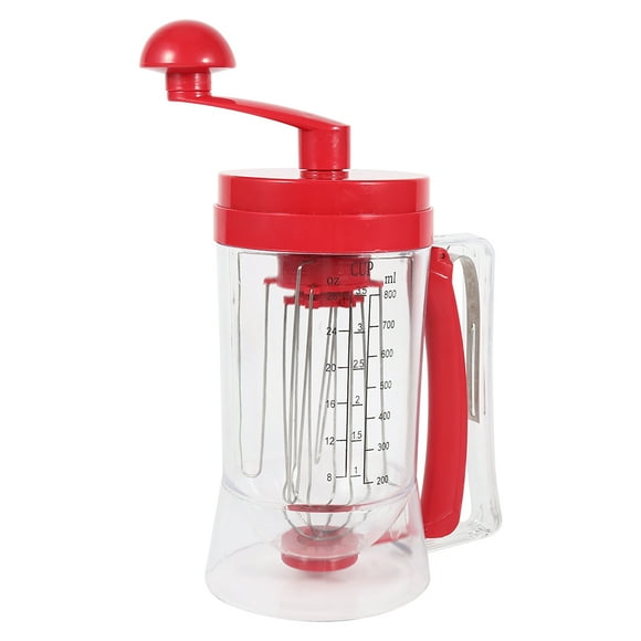 1Pc Portable Manual Operated Pancake Mixer & Dispenser Machine Egg Beater Blender for Cupcake