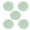 Light Green, variant on SPRING PARK 5Pcs/Set Useful Air Fit Cushion Puff Sponges Puff Makeup Tool Cosmetics