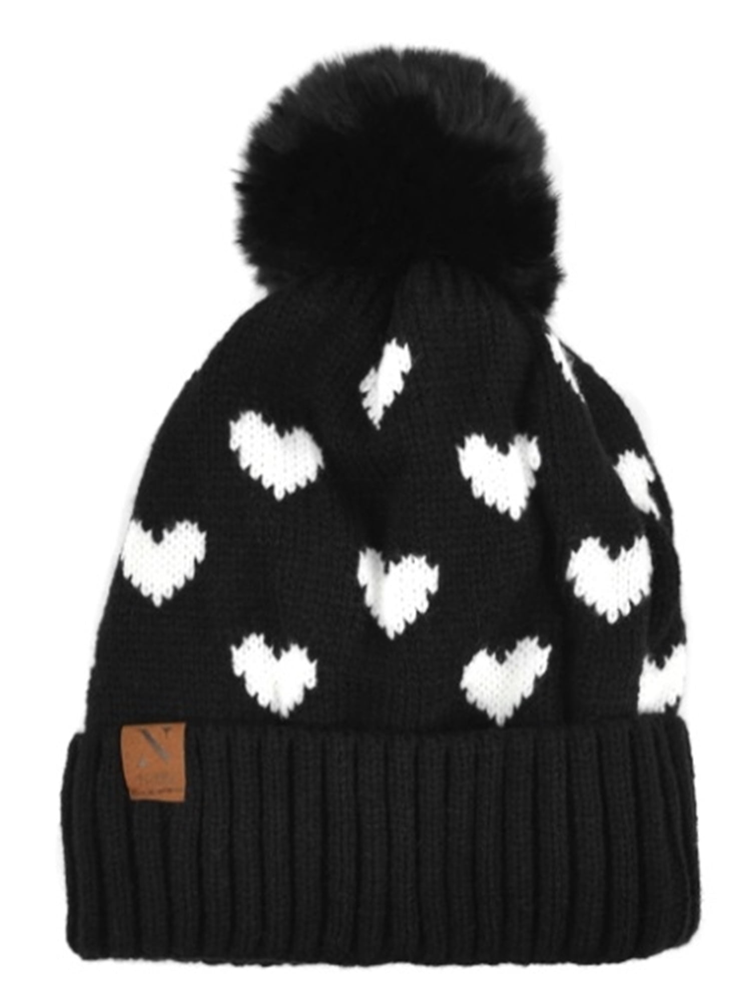 white ski hat