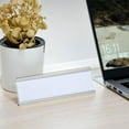thumbnail image 6 of 2x7.8inch Aluminum Name Plate Holder, 3 Pcs L Type for Desk Sign Holder Silver Tone, 6 of 6