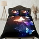 thumbnail image 1 of Mariposa Juego de Funda Nórdica Negro Colcha, Dormitorio Ropa de cama con funda de almohada, 1 of 4
