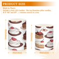 thumbnail image 6 of Yayeee Flameless Candles with Remote Flickering Battery Operated Multi Color Changing, White Chocolate Cakes, 6 of 7