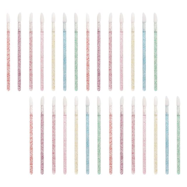 Disposable Lip Brushes 300Pcs Simple Makeup Brush Makeup Tool Crystal Rod Lip Brush Wand Makeup Brushes