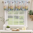 thumbnail image 3 of 2 Panels Spring Floral Valance for Windows, Pastoral Rustic Hummingbird Botanical Light Filtering Kitchen Curtains, Rod Pocket Window Treatment Curtain Valances for Living Room Bedroom, 42"x12", 3 of 9