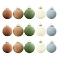 thumbnail image 2 of Christmas Balls Flocked Christmas Tree Ball Ornaments Plastic Balls Xmas Decorative Hanging Ornaments Christmas Tree Decoration, 2 of 9