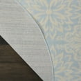 thumbnail image 4 of Walmart Bliss Modern Floral Ivory/Light Blue 5'3" x Round Area Rug, (5' Round), 4 of 6