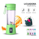 thumbnail image 4 of Procesadora Portátil Mini Vaso Licuadora Shaker Recargable Gaon Verde GN-6001, 4 of 5