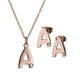 thumbnail image 1 of Set de Joyería para Mujer Iniciales LuckyLy, Collar y Aretes Oro Rosa 18k, Modelo Yara rosa UNITALLA, 1 of 7