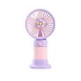 thumbnail image 2 of Voglyf Mini Handheld Fans, Cute Portable Pocket Personal Fan For Women Teens Girls Travel Trips, Lightweight Compact Fan Set For Outdoor Party Favors Holiday Gifts & Giveaways(1PCS,Purple), 2 of 8