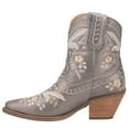 thumbnail image 2 of Dingo Womens Primrose Embroidered Floral Snip Toe Cowboy Ankle Boot, 2 of 2