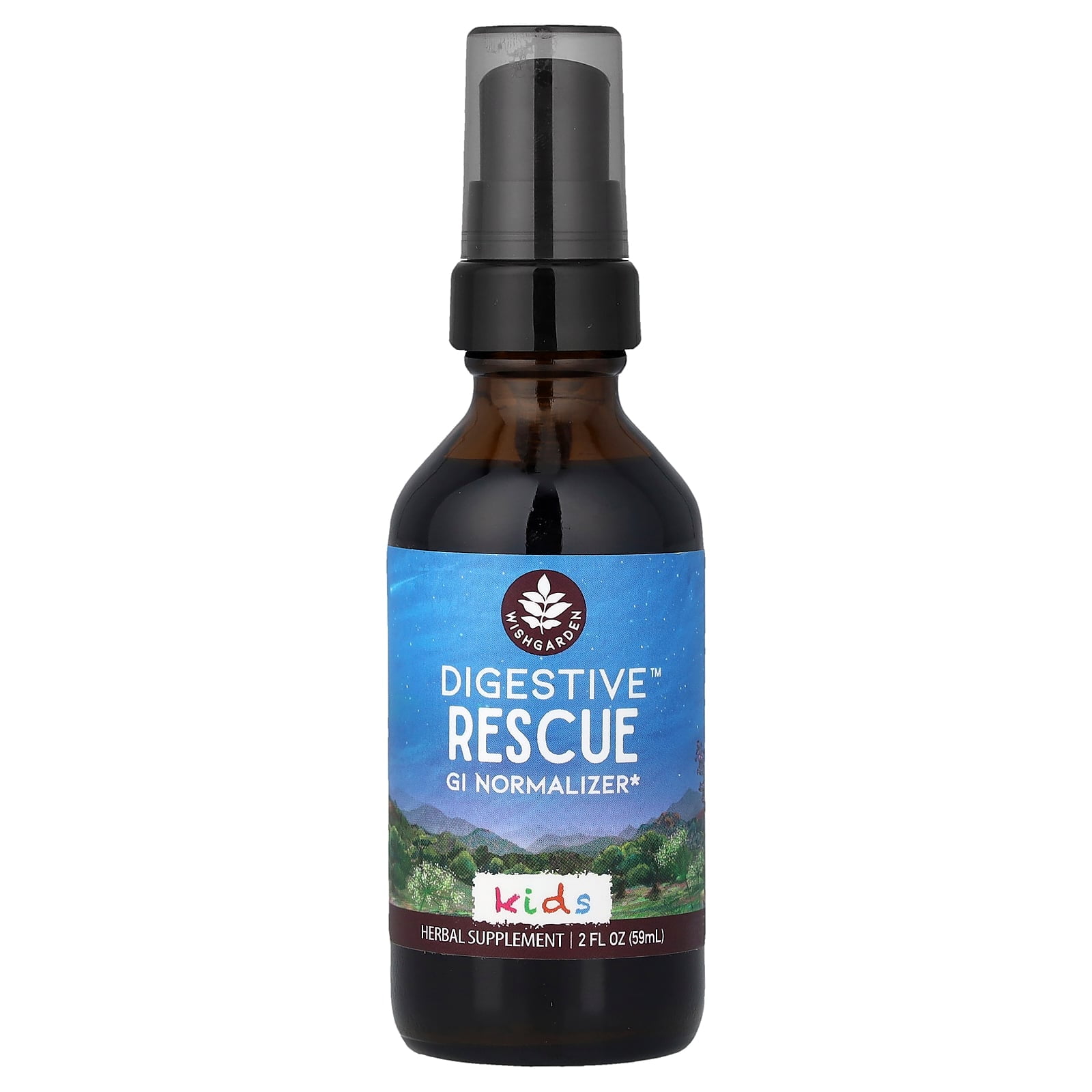 WishGarden Herbs Kids, Digestive Rescue GI Normalizer, 2 fl oz (59 ml)