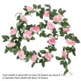 thumbnail image 3 of 2 piezas de flores colgantes de plástico ajustable para decoración de mesa de arco (rosa) Likrtyny Cuidado Belleza, 3 of 3
