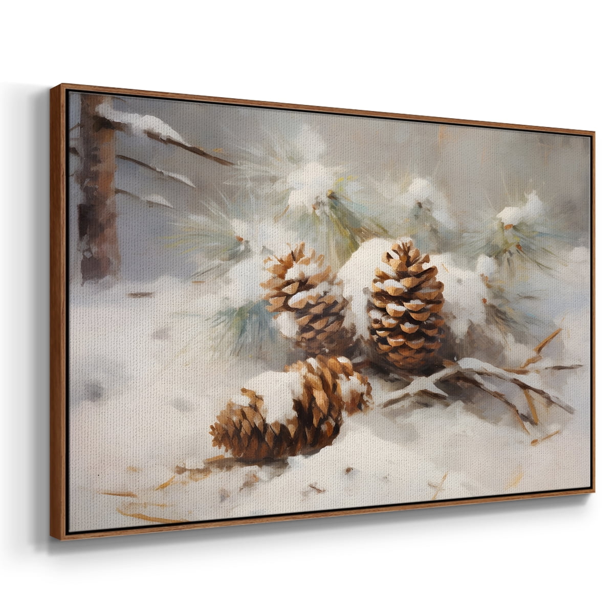 Vintage Landscape-CLXIX By Wexford Home Framed in Walnut Wood Gallery Wrapped Canvas 17 in. x 25 in.