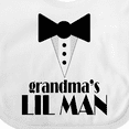 thumbnail image 4 of Inktastic Grandma's Lil Man Boys Baby Bib, 4 of 4