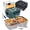 Army-Green, variant on FORABEST Electric Lunch Box for Adults with 2 Stainless Steel Containers, Fast 80W Heated Lunch Box for Adult 12/24/110/220V Portable Food Warmer Lunch Box for Car,Truck,Office 1.5L Durable Leakproof