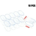 thumbnail image 1 of 10 X Rubber Chair Leg Cap Oval Covers Furniture Table Feet Floor Protectors, 1 of 4