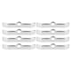 thumbnail image 1 of Cubierta de válvula cromada Bling Bling 8 Uds para Chevy 283 305 327 350 plata, 1 of 8