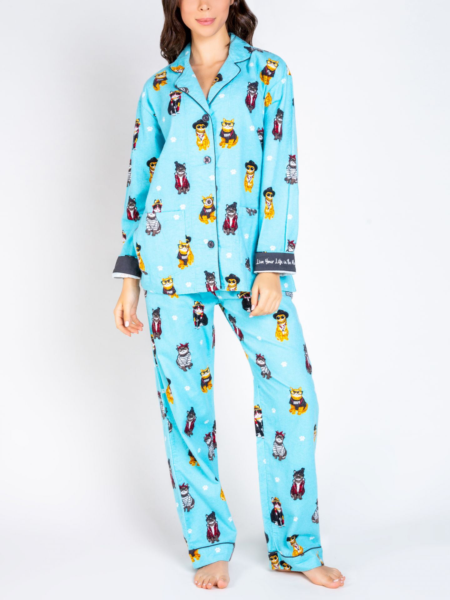 PJ Salvage Womens Iconic Lounge Hoody Pajama Top