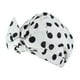 thumbnail image 1 of Bearachild Gorros de baño para ducha, estampado de flores, impermeable, reutilizable, cubierta con dobladillo elástico, gorro de baño, gorro rizado, Juegos de accesorios de baño Punto negro Bearachild HA062078-14B, 1 of 6