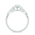thumbnail image 2 of Rosec Jewels Certified Lab Created Diamond Vintage Engagement Ring for Women (EF-VS Quality), 925 Sterling Silver, US 4.00, 2 of 8