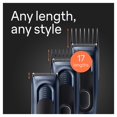 thumbnail image 4 of Cortapelos Braun Serie 5 5350, Cortapelos para Hombre, Cortapelos Casero con 17 Ajustes de Longitud, Incluye Memory SafetyLock Rec, 4 of 8