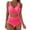 Pink-07, variant on Lopeceal Women's High Waisted Bikini Twist Front Tie Back 2 Piece Swimsuits