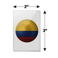 thumbnail image 3 of Colombia Flag Soccer Ball Futbol Football Rectangle Acrylic Fridge Refrigerator Magnet, 3 of 4