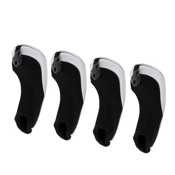 4Pcs/Set Mesh Golf Club Head Cover Hybrid UT Headcover with Number Tag Replacement