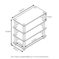 thumbnail image 3 of Furinno 13081DC/BK Turn-S-Tube 4-Tier Shoe Rack, Dark Cherry/Black, 3 of 4