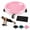 PinK, variant on Abdominal Roller Wheel Disc with Knee Mat, 4-Wheel Ab Roller Core Exercise Slider with 360° Rotating Discs, Silent Abdominal Trainer for Abs, Glutes & Full-Body Strength, Home Gym Workout Equipment