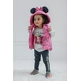 thumbnail image 2 of Disney Minnie Mouse Little Girls Zip Up Vest Puffer T-Shirt and Leggings 3 Piece Outfit Set Infant to Big Kid, 2 of 5