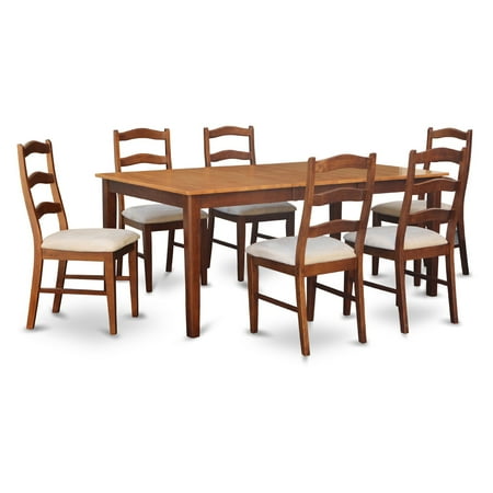 East West Furniture Henley 7 Piece Rectangular Extension Dining East West Furniture Henley 7 Piece Rectangular Extension Dining Table Set