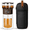 Walnut, variant on ZENS Modern Glass Tea Infuser Teapot, Smart One Touch Tea Maker for Loose Tea Diffusers with Insulated Mug and Portable Tea Kits