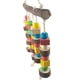 thumbnail image 3 of Juguete para masticar loros y pájaros grandes: bloques de madera naturales multicolores, juguetes para desgarrar loros y pájaros, sugeridos para cokatoos de guacamayos grandes, gris africano, 3 of 5