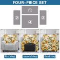 thumbnail image 6 of Yuyamidu Hummingbird Recliner Chair Covers Sunflower Stretch Reclining Chair Covers 4 Pieces Comfortable Recliner Protector for Living Room Bedroom, Home Decor, 6 of 8