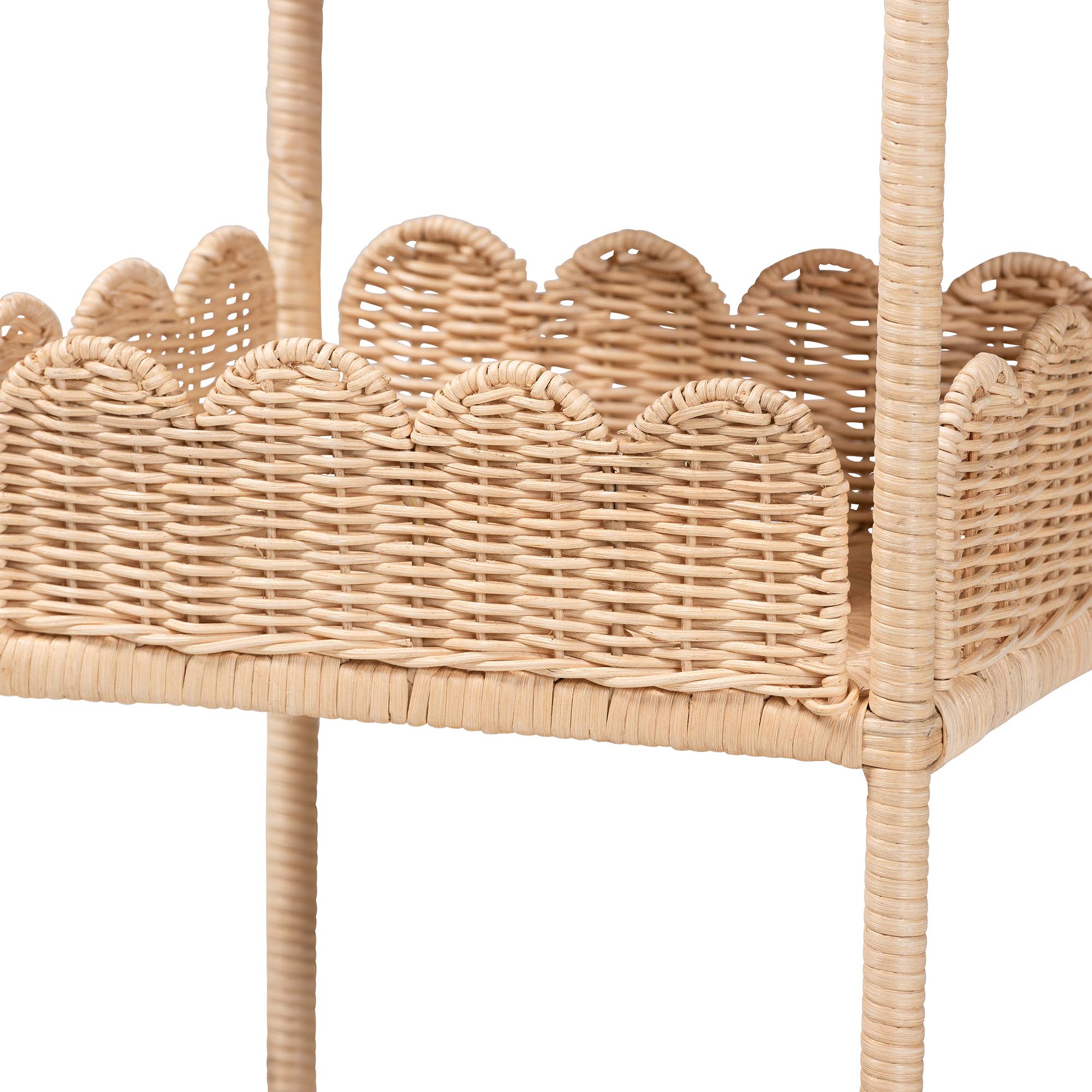bali & pari Brooks Boho Accent Shelf, 3-Tier, Natural Brown