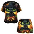 thumbnail image 3 of Halloween Scary Night Full Moon Pajamas Set Womens Loungewear Sleepwear 2 Piece PJ Sets, 3 of 7