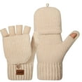 thumbnail image 2 of Roncen Cashmere Fingerless Gloves for Women with Convertible Mittens Flap Warm, 2 of 3