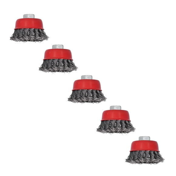 Steel Wire Wheels5Pcs Steel Wire Wheels Wire Wheel Twisted Wire Wheel Convenient Use