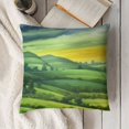 thumbnail image 3 of YINGXI  Throw Pillow Covers Home Decor Green Yellow Painting Summer Tree Spring Pillow Cases Decorative  22x22in, 3 of 5