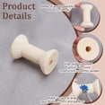 thumbnail image 4 of Wooden Bobbins DIY Sewing Tools Snow 48x30mm, 4 of 6