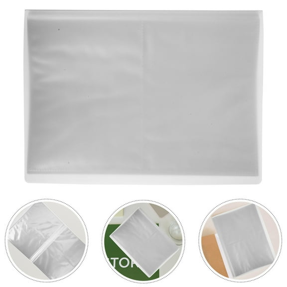WHAMVOX Transparent Cards Collection Booklet Multi-pocket Picture Organizer Clear Postcards Holder