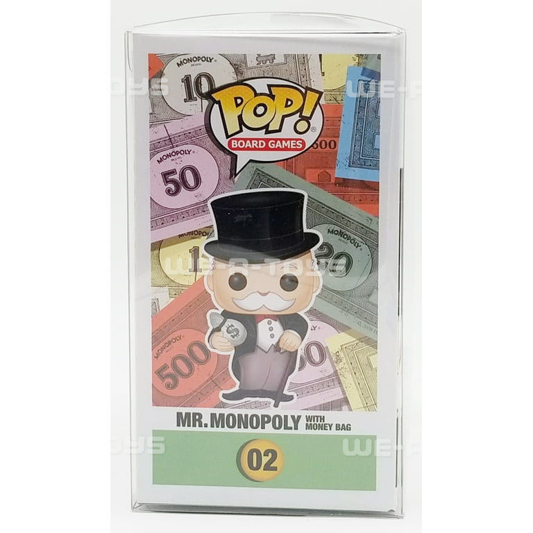 Funko POP 02 Mr Monopoly With Money Bag Exclusive Vinyl Figure