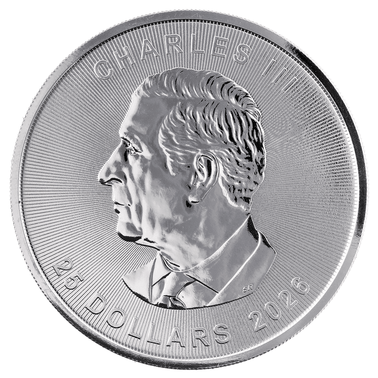 2026 5 oz Canadian Silver Grand Maple Leaf Coin BU - Walmart.com