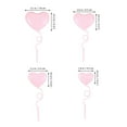 thumbnail image 2 of TEHAUX Pink Heart Shaped Cake Toppers for Decoration Made of Plastic Ideal for Parties and Celebrations 24pcs, 2 of 8