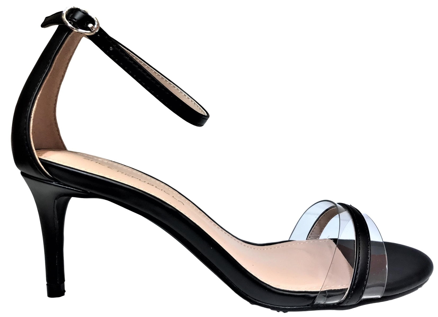 shoe republic la clear heels