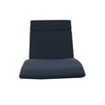 Anthony Outdoor Chaise Lounge Cushion, Navy Blue
