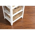 thumbnail image 4 of Sunny Designs Farmhouse Wood Storage Rack with Woven Baskets in White/Natural, 4 of 6