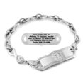thumbnail image 1 of MedicEngraved Stainless Steel Custom Medical Alert Bracelet - 6mm Infinity Link, 1 of 7
