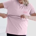 thumbnail image 2 of Gelikeya Womens Zip Maternity Nursing Tops for Breastfeeding Short Sleeves Casual Nursing Shirts Pregnancy Mama Clothing Pink, Size M, 2 of 5